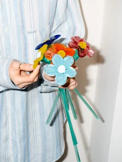 HOFF Decoración|Decoración^MOUTHBLOWN CRYSTAL FLOWER BLUE